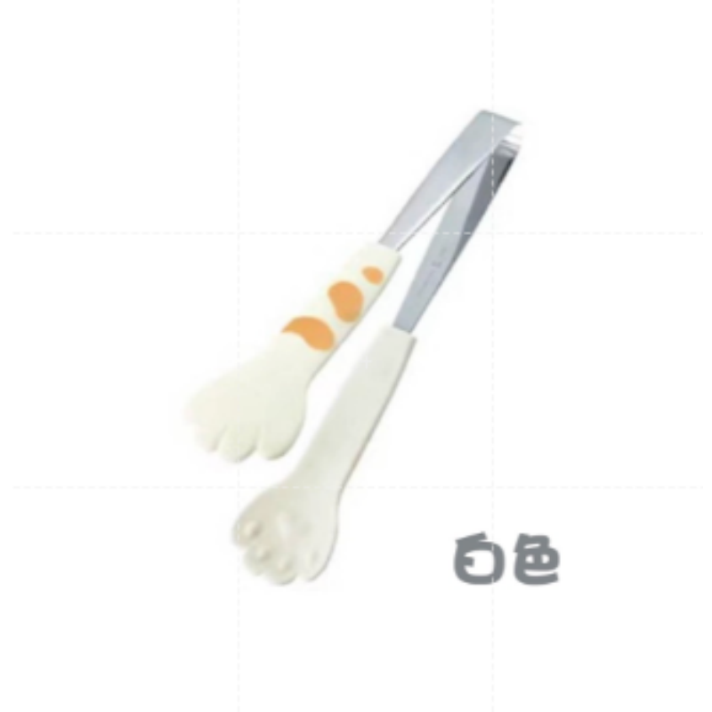 L 白色 貓掌烘焙夾