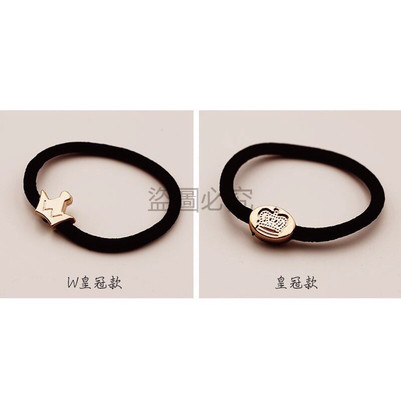 🎉台灣發貨🎉韓版新款黑色造型電鍍髮圈 高彈力髮束金屬色髮飾 髮飾 高彈力束髮圈  綁頭髮 素面髮圈 綁頭髮髮圈-細節圖6