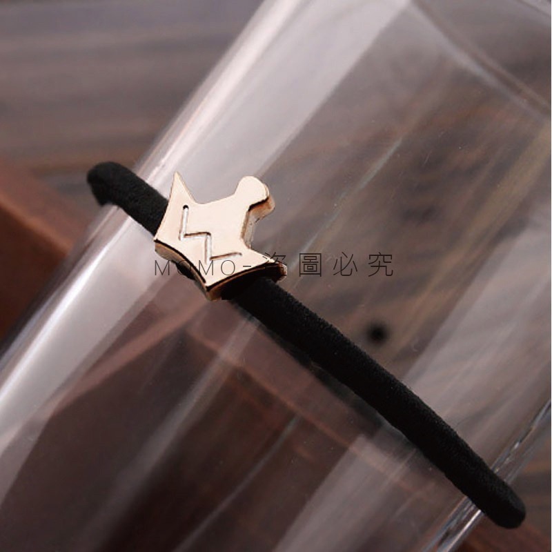 🎉台灣發貨🎉韓版新款黑色造型電鍍髮圈 高彈力髮束金屬色髮飾 髮飾 高彈力束髮圈  綁頭髮 素面髮圈 綁頭髮髮圈-細節圖8