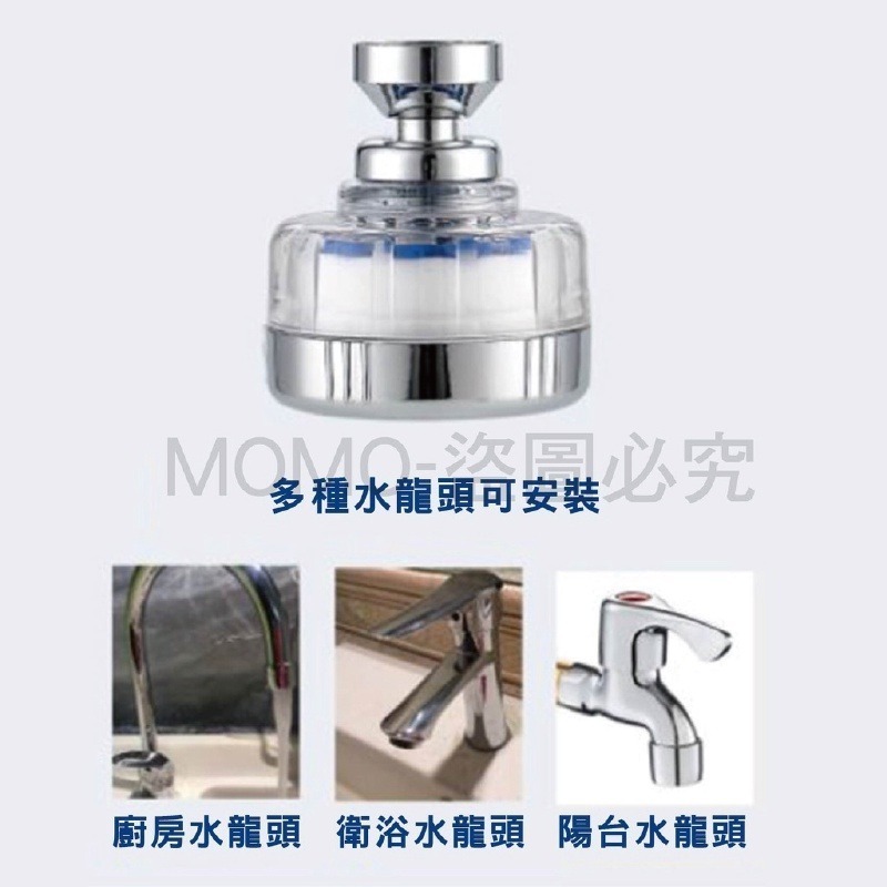 🔥去除雜質🔥水龍頭過濾器 淨水器 廚房過濾淋浴過濾器萬向水龍頭過濾器 增壓水龍頭 濾芯 過濾 增壓淨水 萬用過濾器-細節圖2