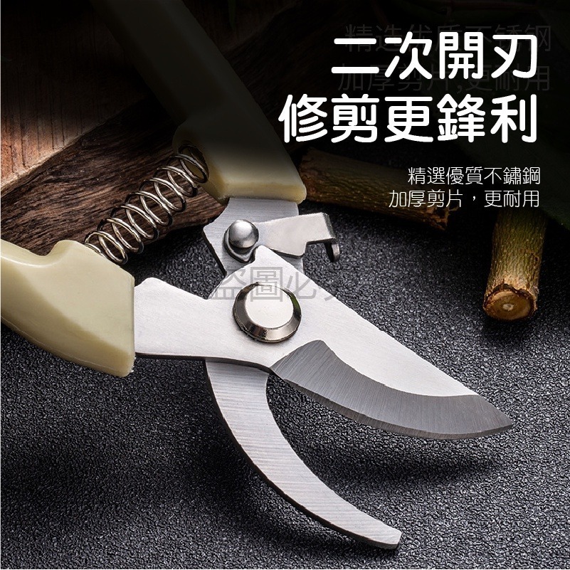 🔥園藝愛好者🔥園藝剪刀 省力 耐用園藝剪 盆栽修剪修枝剪 剪定鋏 花剪 花園剪刀農用剪刀 剪刀 直剪彎剪 摘果剪-細節圖4