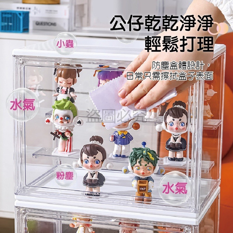 ✨磁吸開關✨盲盒收納盒 公仔包包展示盒 盲盒收納 玩具收藏盒 公仔展示 手辦展示盒 收納展示 包包展示  玩具 公仔-細節圖4