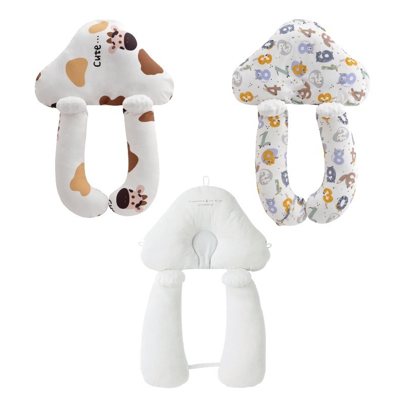 🔥全網最低價🔥嬰兒安撫定型枕 嬰兒定型枕純棉嬰兒枕頭 防驚嚇睡枕 寶寶安撫枕頭型枕 寶寶防翻枕側睡枕 定型枕 固定-細節圖2