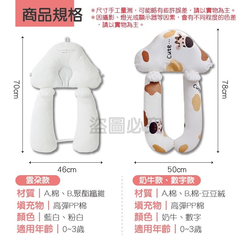 🔥全網最低價🔥嬰兒安撫定型枕 嬰兒定型枕純棉嬰兒枕頭 防驚嚇睡枕 寶寶安撫枕頭型枕 寶寶防翻枕側睡枕 定型枕 固定-細節圖3