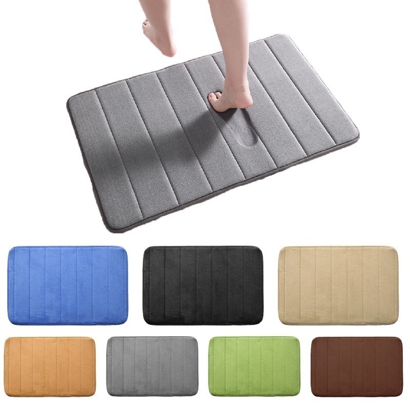 🔥超低價🔥珊瑚絨地墊 廁所吸水地墊浴室地墊記憶地墊 防滑腳踏墊 門口地墊 腳墊 吸水墊 腳踏墊 房間地墊 地墊-細節圖2