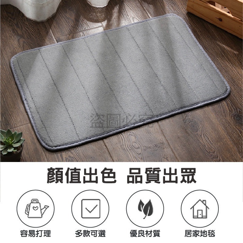 🔥超低價🔥珊瑚絨地墊 廁所吸水地墊浴室地墊記憶地墊 防滑腳踏墊 門口地墊 腳墊 吸水墊 腳踏墊 房間地墊 地墊-細節圖4