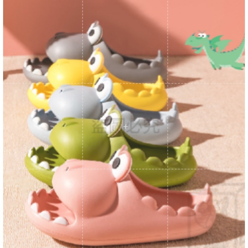 🔥全網最低限量出清🔥鱷魚拖鞋 恐龍拖鞋兒童拖鞋童趣拖鞋厚底EVA拖鞋防滑拖鞋可愛拖鞋男女拖鞋拖鞋脫鞋-細節圖4