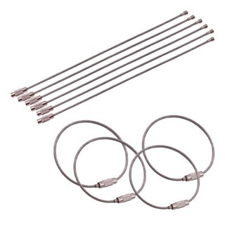 🔥光滑不割手🔥鋼絲圈 不鏽鋼鋼索圈 不鏽鋼鋼絲圈 鑰匙圈鑰匙環 不鏽鋼鑰匙圈扣 鋼絲環 鑰匙扣 鋼絲繩 diy鑰匙圈-細節圖9