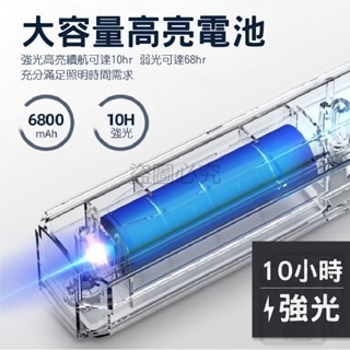 🔥三檔調節🔥LED應急燈管 應急燈條 LED充電燈條 露營外出 照明燈 露營燈條 白光照明 緊急照明 調節燈條 燈管-細節圖7
