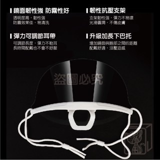 🔥高清防霧🔥透明口罩 防口水面罩 餐飲口罩 塑膠口罩 防霧口罩 防飛沫面罩 廚房透明口罩 衛生口罩 防噴口罩 卫生-細節圖2