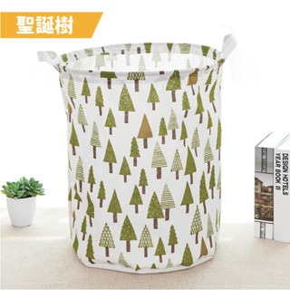 聖誕樹 棉麻洗衣籃