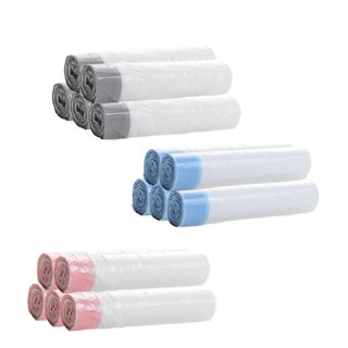 🔥快速方便🔥抽繩垃圾袋 抽繩式清潔袋 垃圾袋 15只/卷 拉繩垃圾袋 束口垃圾袋 綁繩垃圾袋 收緊密封 清潔垃圾袋-細節圖5