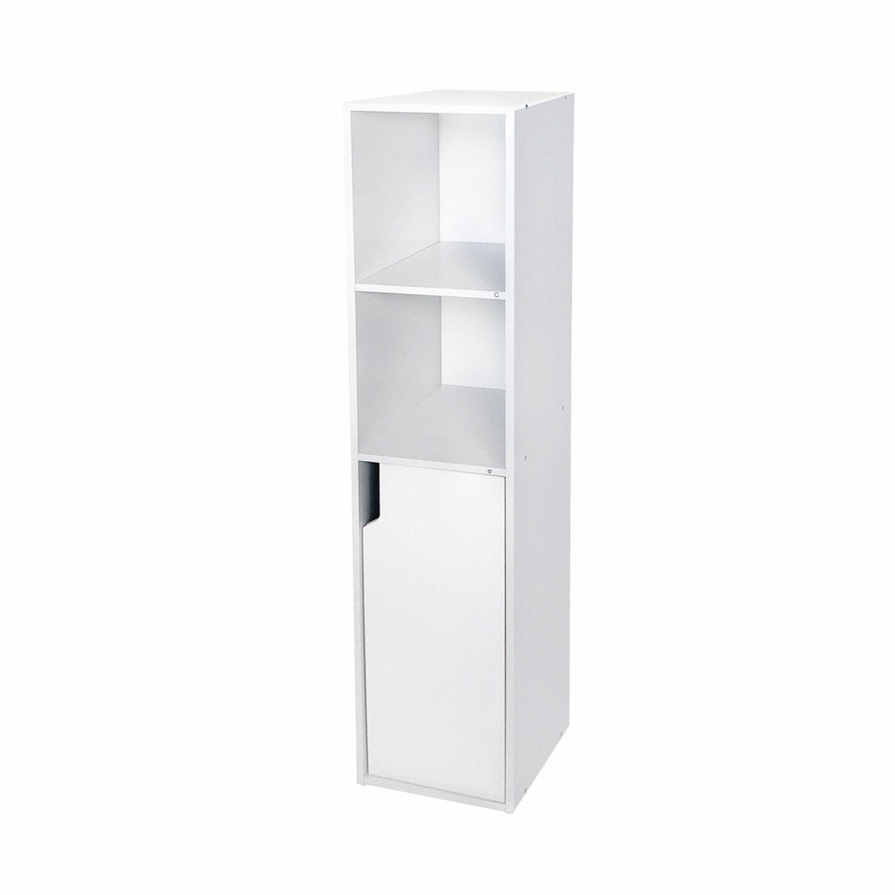 【祈樂森活】和曜四格一門 寬24公分 收納櫃 窄櫃 DIY組裝 E1低甲醛 書櫃 日系風 零食櫃 ★台灣製造★-規格圖8