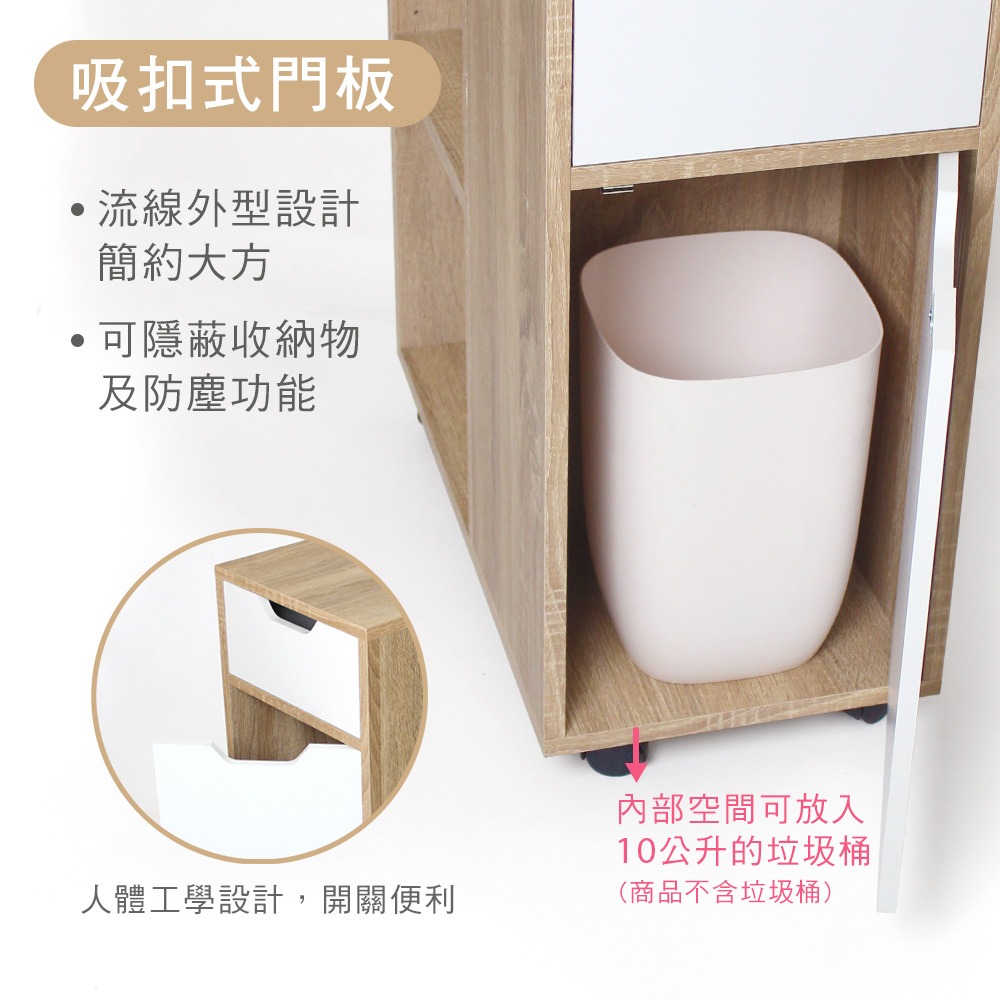 【祈樂森活】樂咖單抽移動櫃 沙發櫃 置物櫃 儲物櫃 工作櫃 DIY組裝 台灣製造-細節圖3