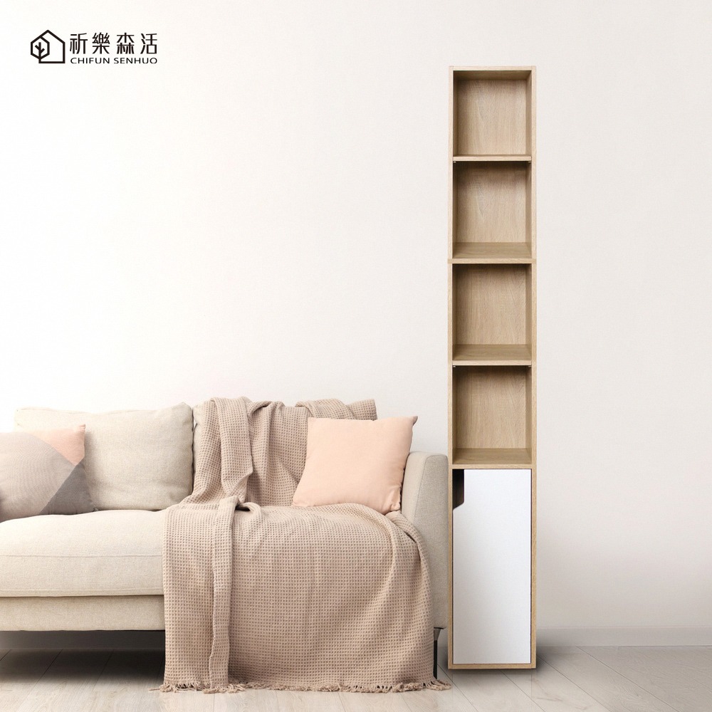 《祈樂森活》和曜一門六格櫃 24公分寬 E1低甲醛 台灣製造 DIY組裝 小宅傢俱-細節圖8