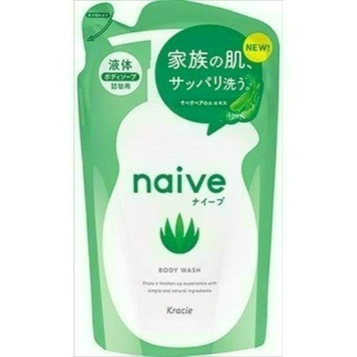 Kracie  naive 娜艾菩沐浴乳補充包-380ml 超商上限一個訂單11包.-細節圖3