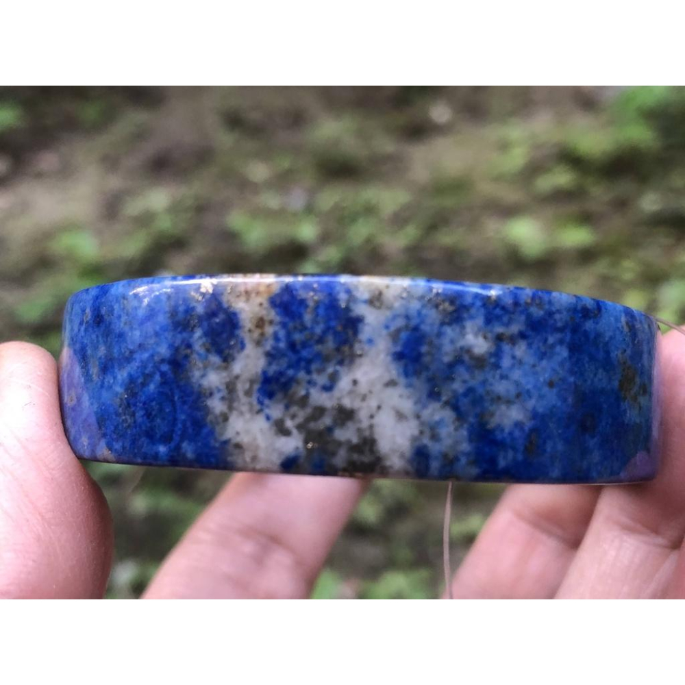 16.3圍天然阿富汗灑金青金石手鐲玉鐲鐲子方鐲公主鐲珠寶玉石首飾飾品-細節圖5