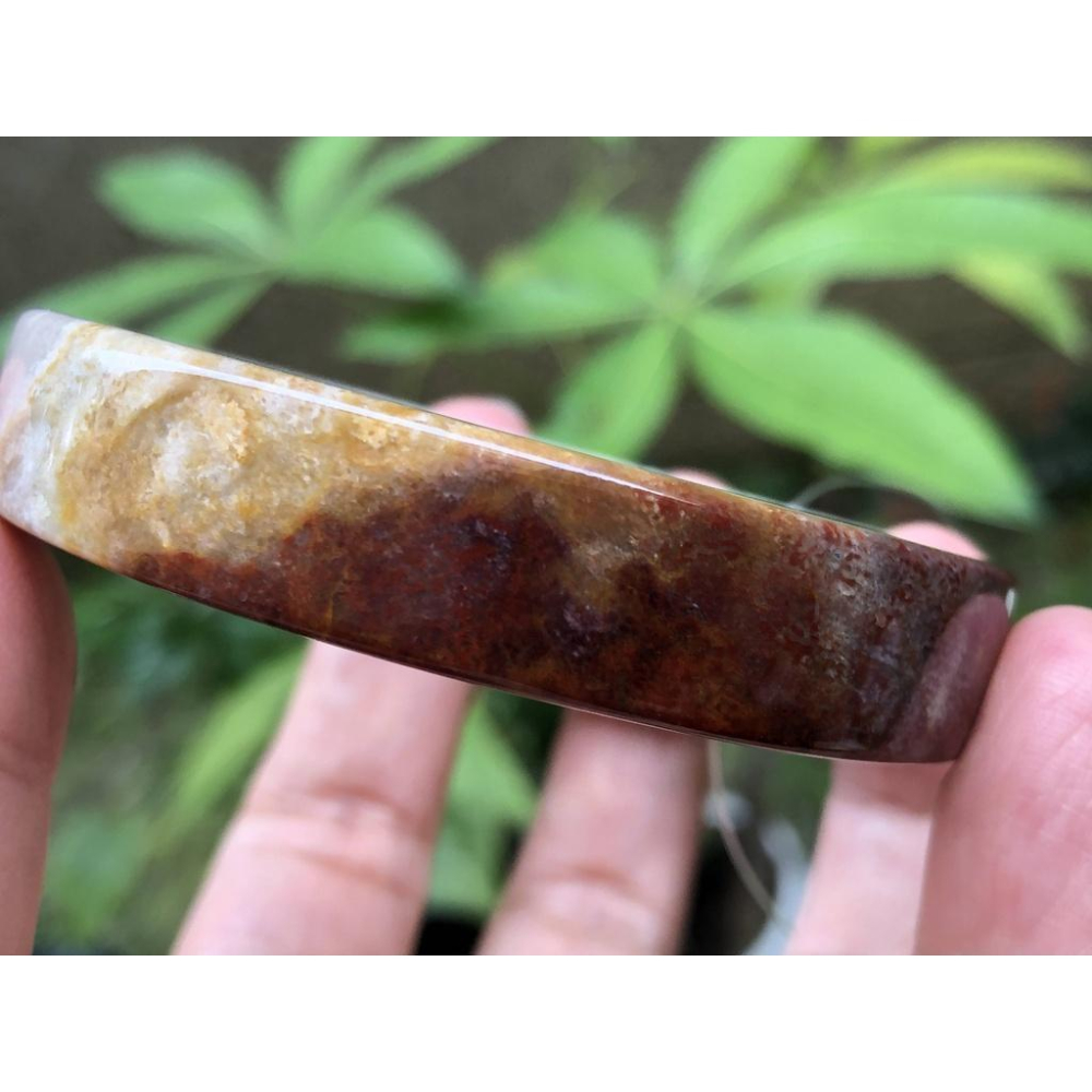 18.08圍多彩色紅黃天然玉石紅珊瑚玉菊花石手鐲玉鐲鐲子手環方鐲款公主鐲珠寶玉石首飾飾品-細節圖4