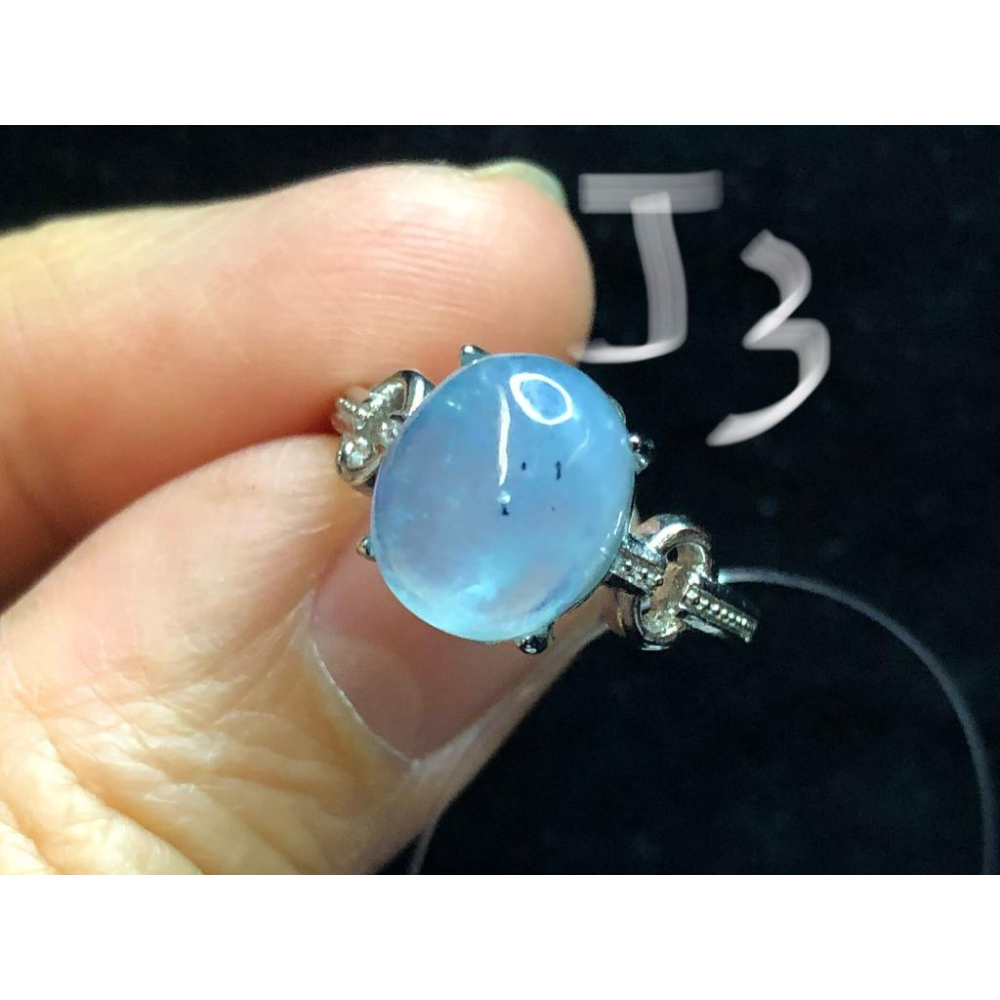 j組天然海藍寶海藍寶石戒指五行補水活圍內徑可調925銀男戒女戒珠寶首飾彩色寶石首飾飾品-細節圖9