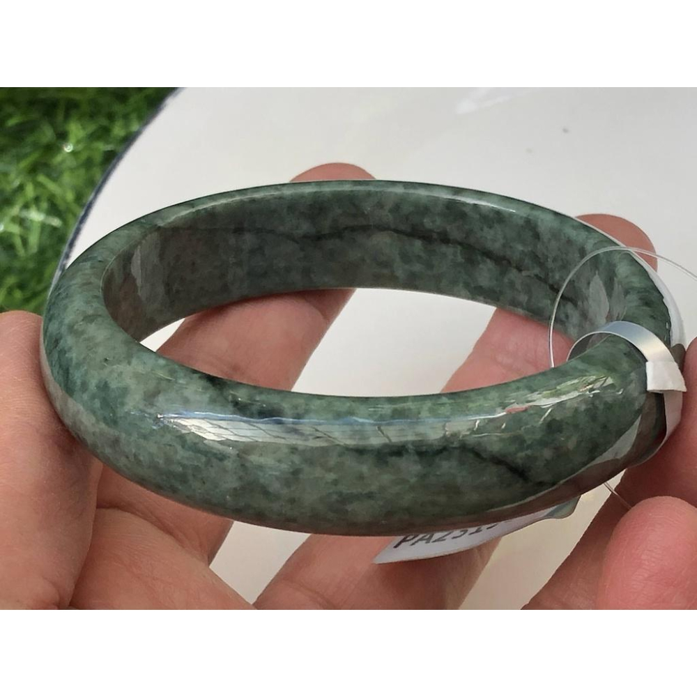 18.65圍附證書天然玉石緬甸玉硬玉翡翠a貨豆種豆青手鐲手環鐲子玉鐲珠寶寶石首飾飾品-細節圖8