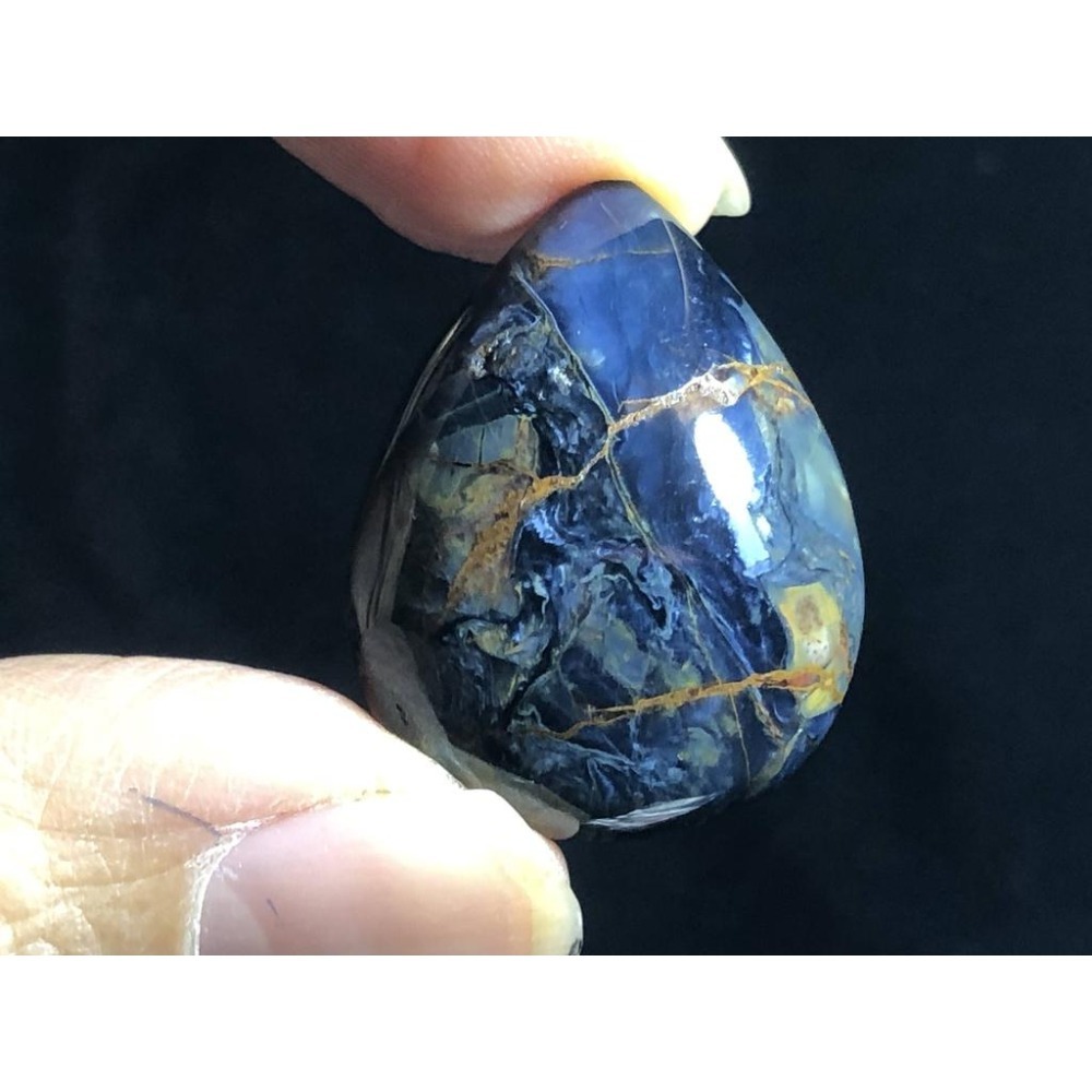 天然水晶全藍彼得石墜子吊墜項鍊掛件珠寶寶石首飾飾品-細節圖7