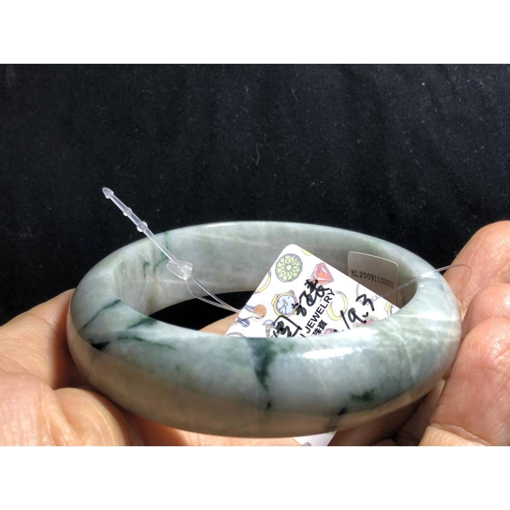 18.4圍帶證書天然玉石翡翠a貨緬甸玉藍紫色花飄豆種鐲子手鐲手環福鐲扁口鐲平安鐲飾品首飾珠寶-細節圖5