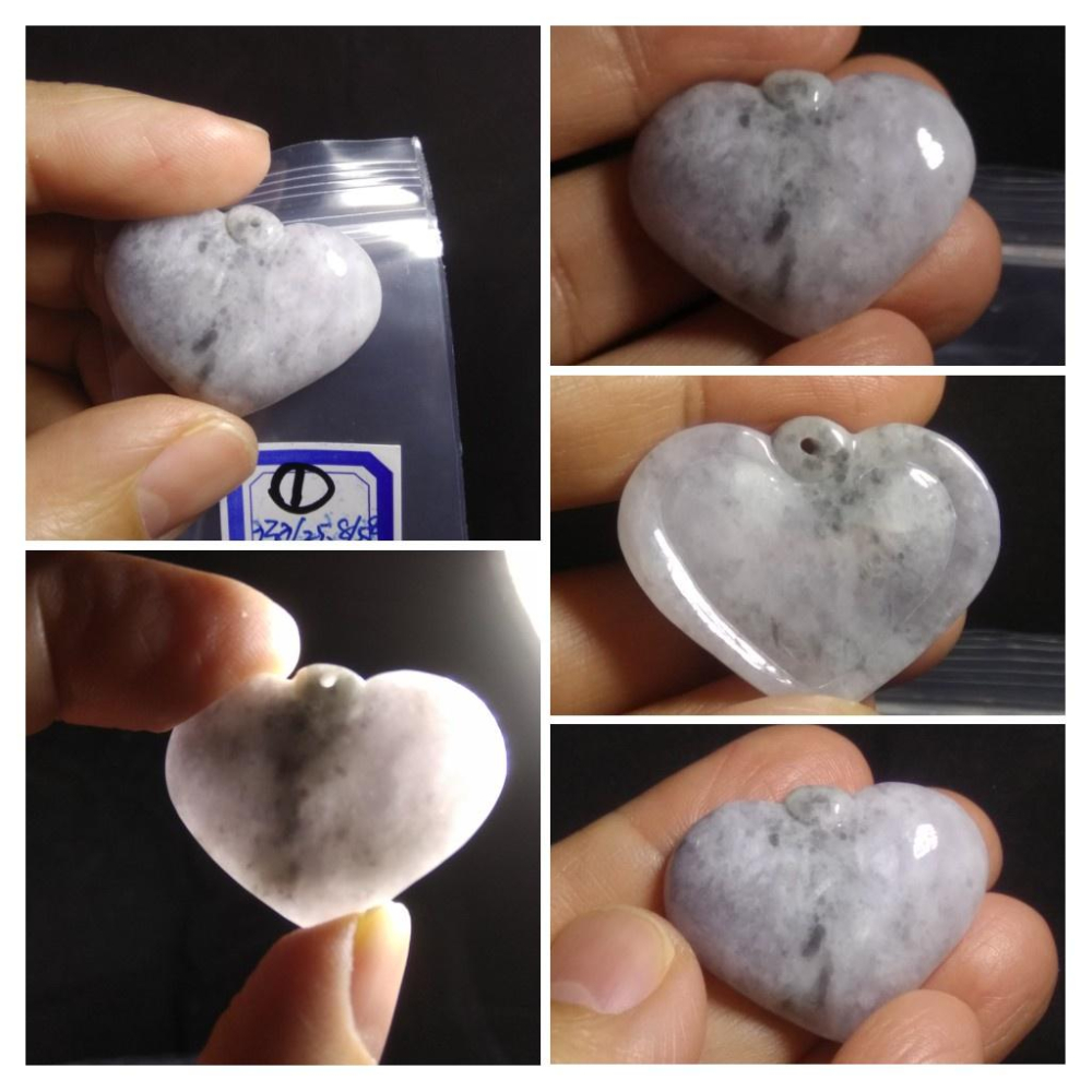 天然緬甸玉正品A貨如意竹節步步高升翡翠春帶彩紫羅蘭吊墜玉墜墜子掛件首飾飾品-細節圖2