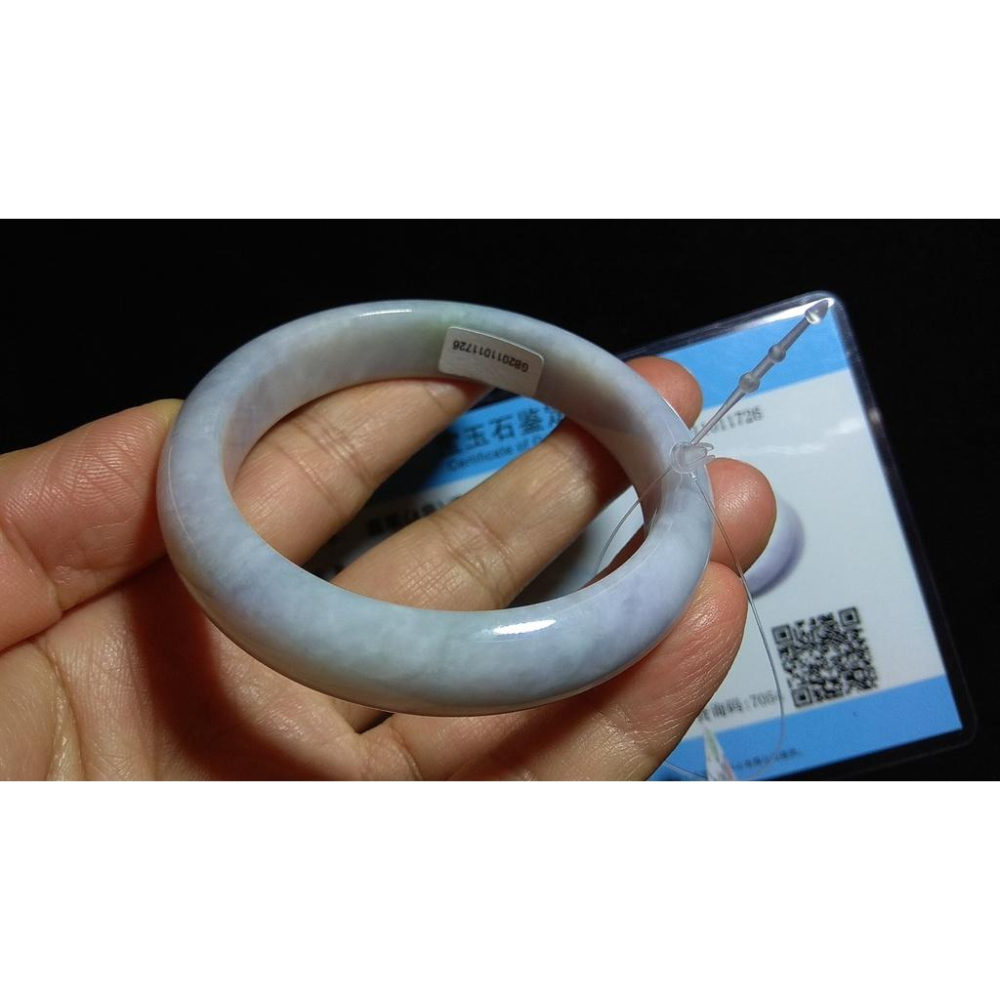 17.19圍帶證書美鐲天然玉石翡翠a貨緬甸玉硬玉紫羅蘭春帶彩手鐲玉鐲鐲子手環平安鐲扁口鐲珠寶玉石首飾飾品#726-細節圖5