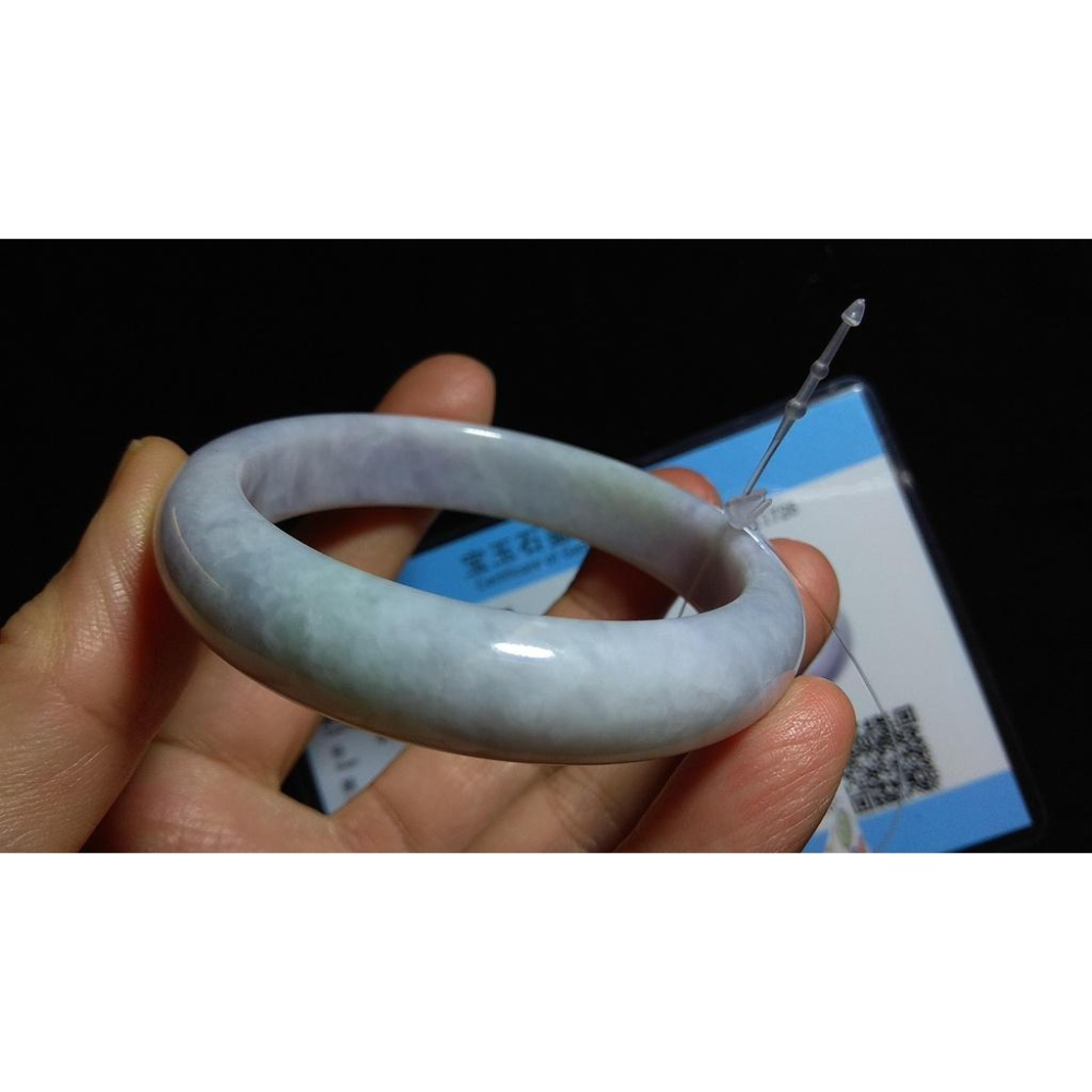 17.19圍帶證書美鐲天然玉石翡翠a貨緬甸玉硬玉紫羅蘭春帶彩手鐲玉鐲鐲子手環平安鐲扁口鐲珠寶玉石首飾飾品#726-細節圖7