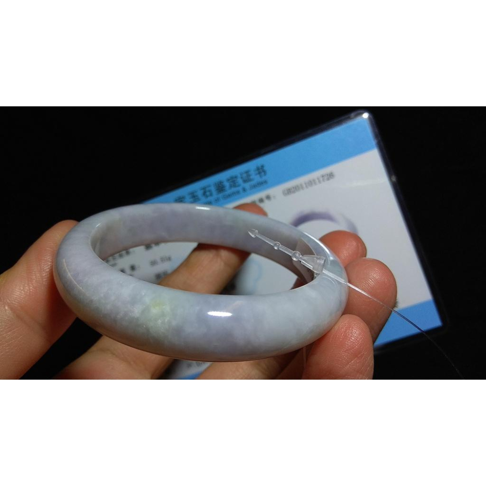 17.19圍帶證書美鐲天然玉石翡翠a貨緬甸玉硬玉紫羅蘭春帶彩手鐲玉鐲鐲子手環平安鐲扁口鐲珠寶玉石首飾飾品#726-細節圖9