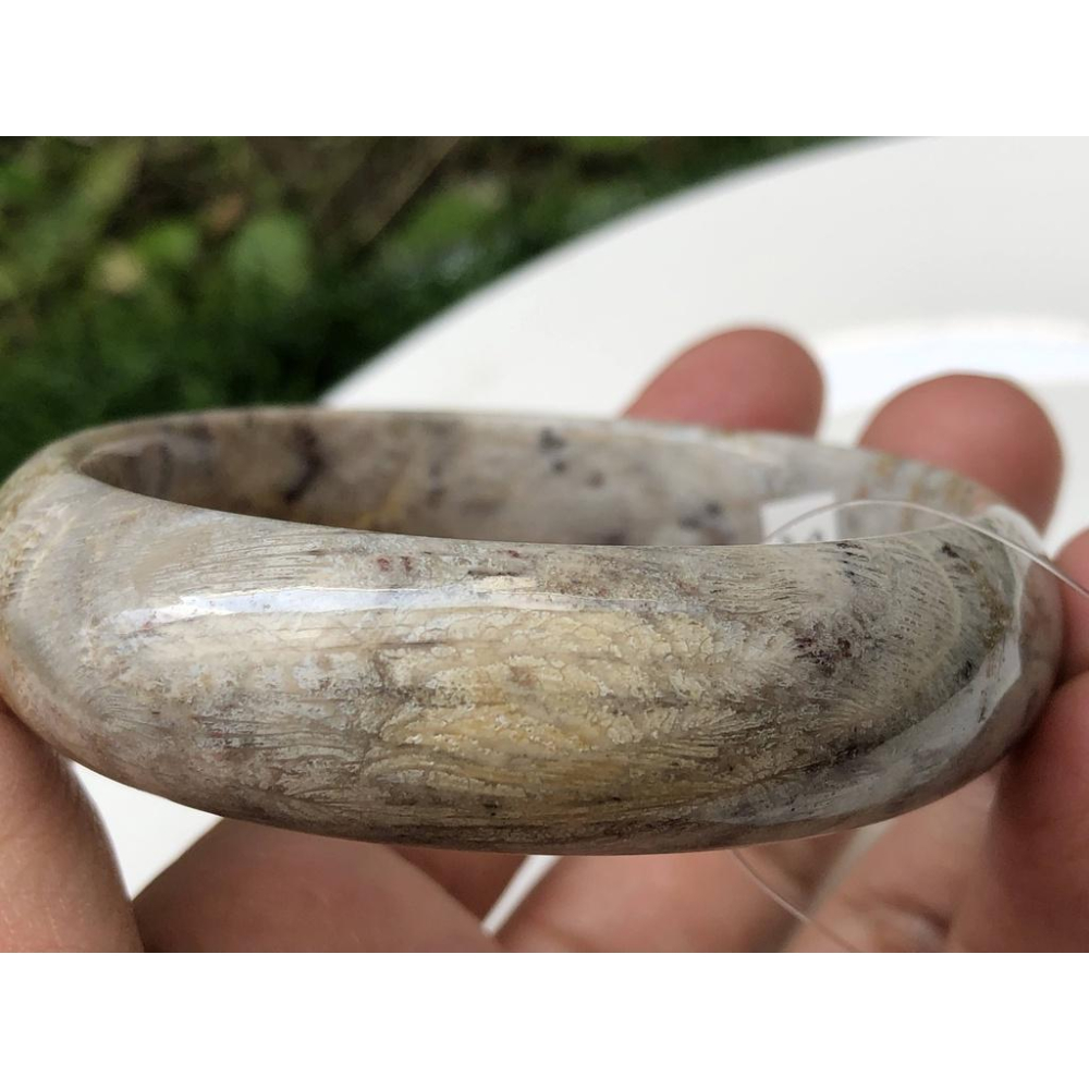 17.83圍天然玉石骨骼花珊瑚玉菊花石手鐲玉鐲鐲子手環福鐲平安鐲珠寶玉石首飾飾品-細節圖3