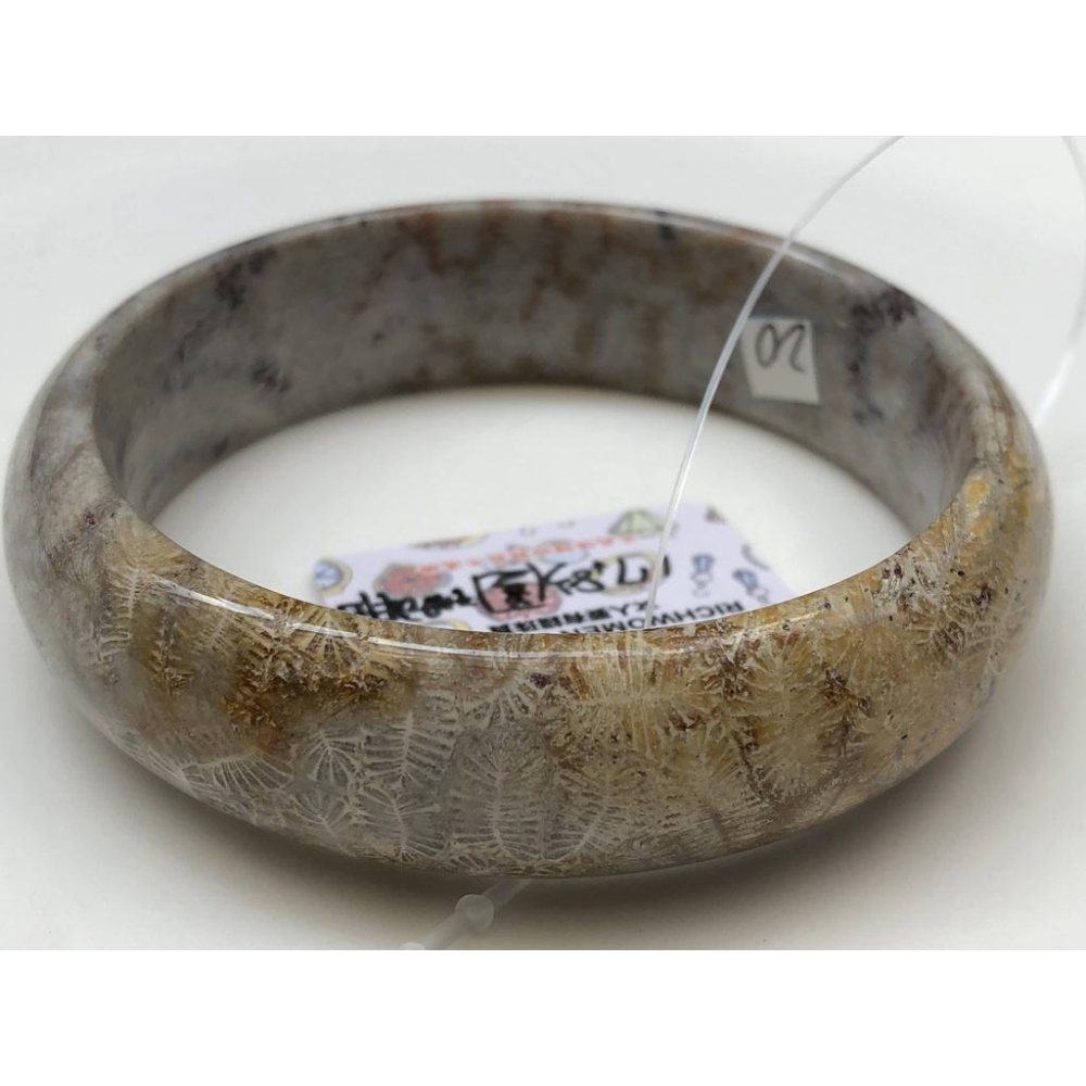 17.83圍天然玉石骨骼花珊瑚玉菊花石手鐲玉鐲鐲子手環福鐲平安鐲珠寶玉石首飾飾品-細節圖8