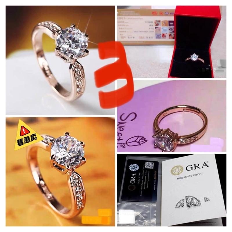 附GRA證書D COLOR VVS1莫桑石魔星鑽莫桑鑽石兩克拉三克拉戒指男戒女戒對戒活圍首飾-細節圖4