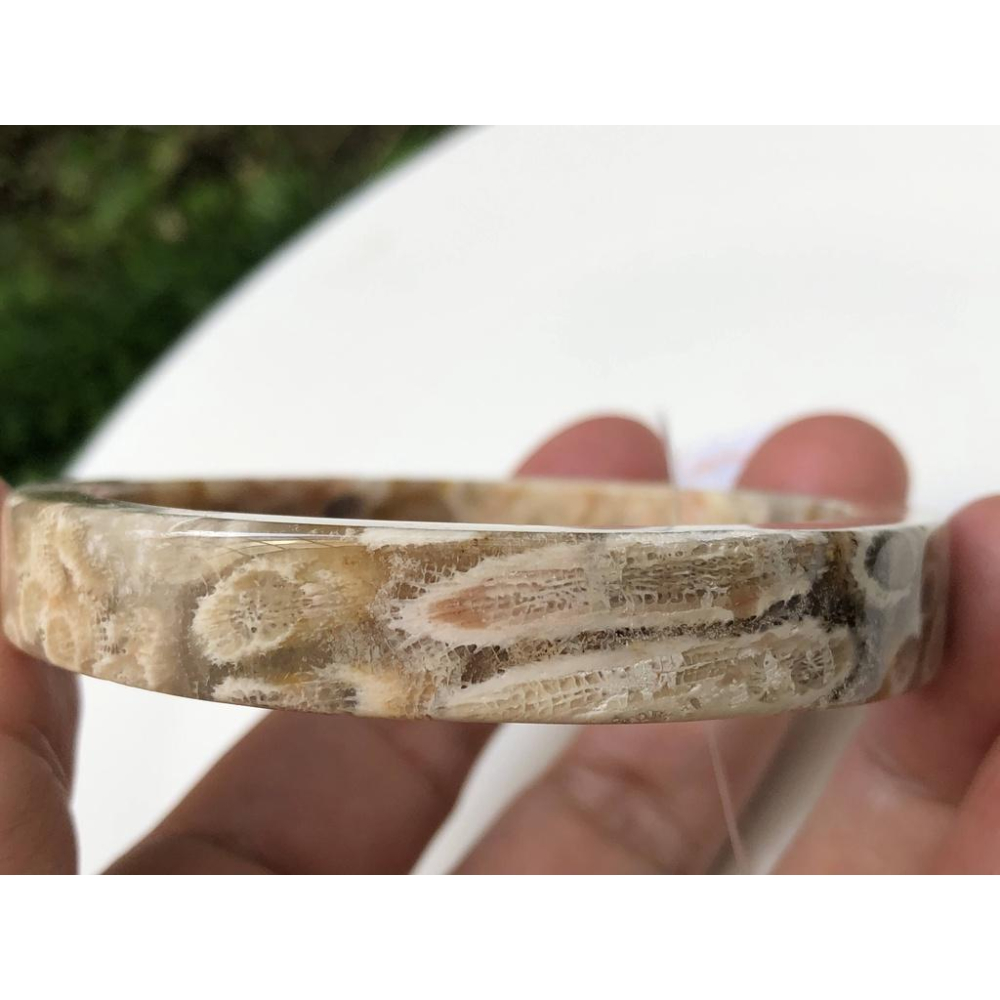 18.62圍天然玉石珊瑚玉菊花石手鐲玉鐲鐲子手環方鐲款公主鐲珠寶玉石首飾飾品-細節圖2