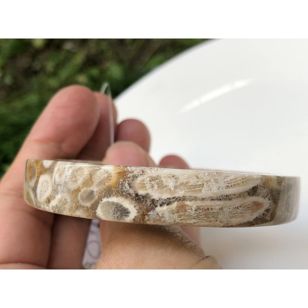 18.62圍天然玉石珊瑚玉菊花石手鐲玉鐲鐲子手環方鐲款公主鐲珠寶玉石首飾飾品-細節圖7