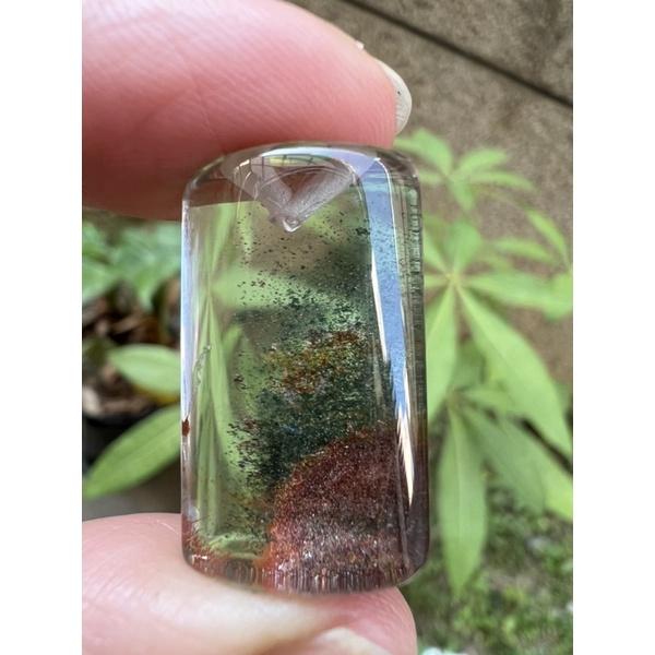 25組超美水晶c紅黃綠幽靈晶體超透彩色花幽靈掛墬吊墬墬子項鍊掛件送銀鍊珠寶寶石首飾飾品-細節圖4