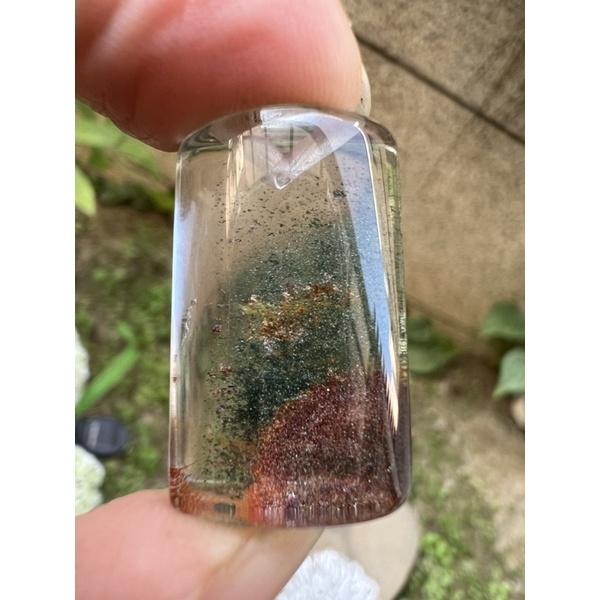 25組超美水晶c紅黃綠幽靈晶體超透彩色花幽靈掛墬吊墬墬子項鍊掛件送銀鍊珠寶寶石首飾飾品-細節圖5