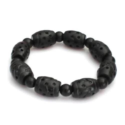 多功能保健天然玉石治病的石頭泗濱砭石手鍊手環手珠14mm桶珠路路通8mm三圈108顆珠寶首飾寶石飾品-細節圖8