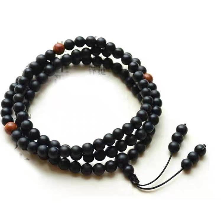 多功能保健天然玉石治病的石頭泗濱砭石手鍊手環手珠14mm桶珠路路通8mm三圈108顆珠寶首飾寶石飾品-細節圖9