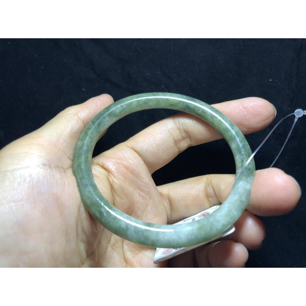 18.49圍帶證書天然緬甸玉硬玉翡翠糯種滿綠手鐲玉鐲鐲子手環圓條鐲圓骨鐲珠寶玉石首飾飾品-細節圖3