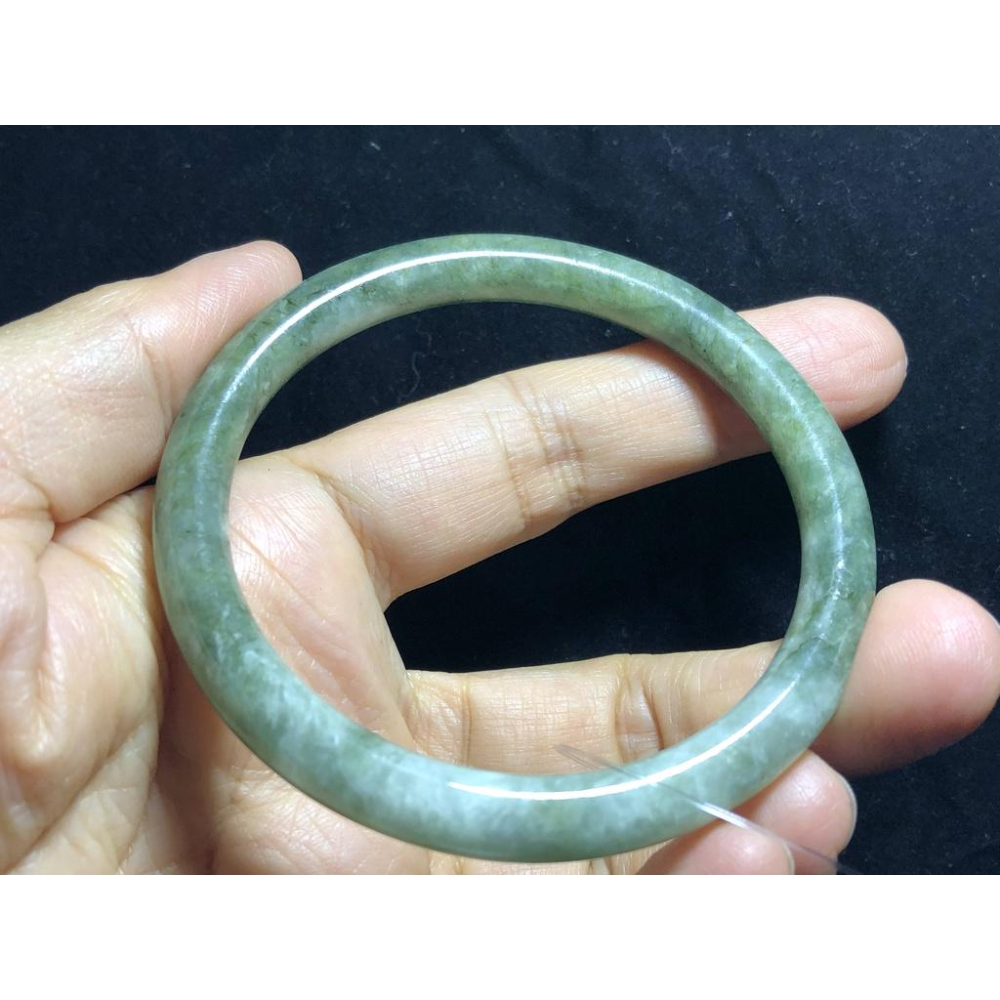 18.49圍帶證書天然緬甸玉硬玉翡翠糯種滿綠手鐲玉鐲鐲子手環圓條鐲圓骨鐲珠寶玉石首飾飾品-細節圖5