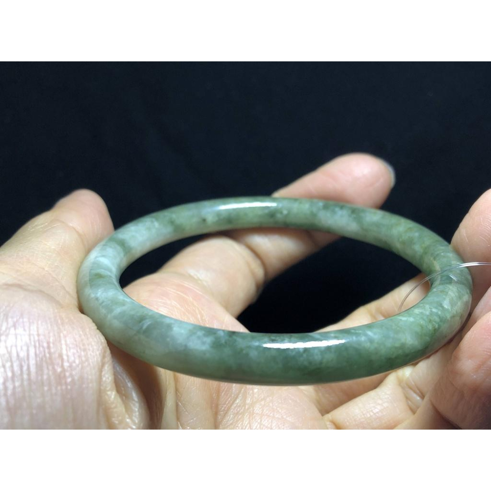 18.49圍帶證書天然緬甸玉硬玉翡翠糯種滿綠手鐲玉鐲鐲子手環圓條鐲圓骨鐲珠寶玉石首飾飾品-細節圖8