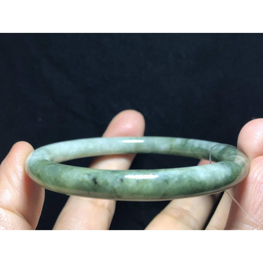 18.49圍帶證書天然緬甸玉硬玉翡翠糯種滿綠手鐲玉鐲鐲子手環圓條鐲圓骨鐲珠寶玉石首飾飾品-細節圖9