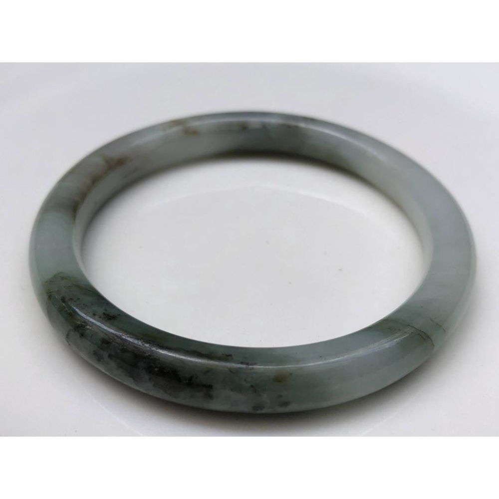 18.43圍帶證書天然玉石翡翠a貨緬甸玉硬玉冰飄花手鐲玉鐲鐲子手環圓條圓骨鐲珠寶玉石首飾飾品-細節圖5