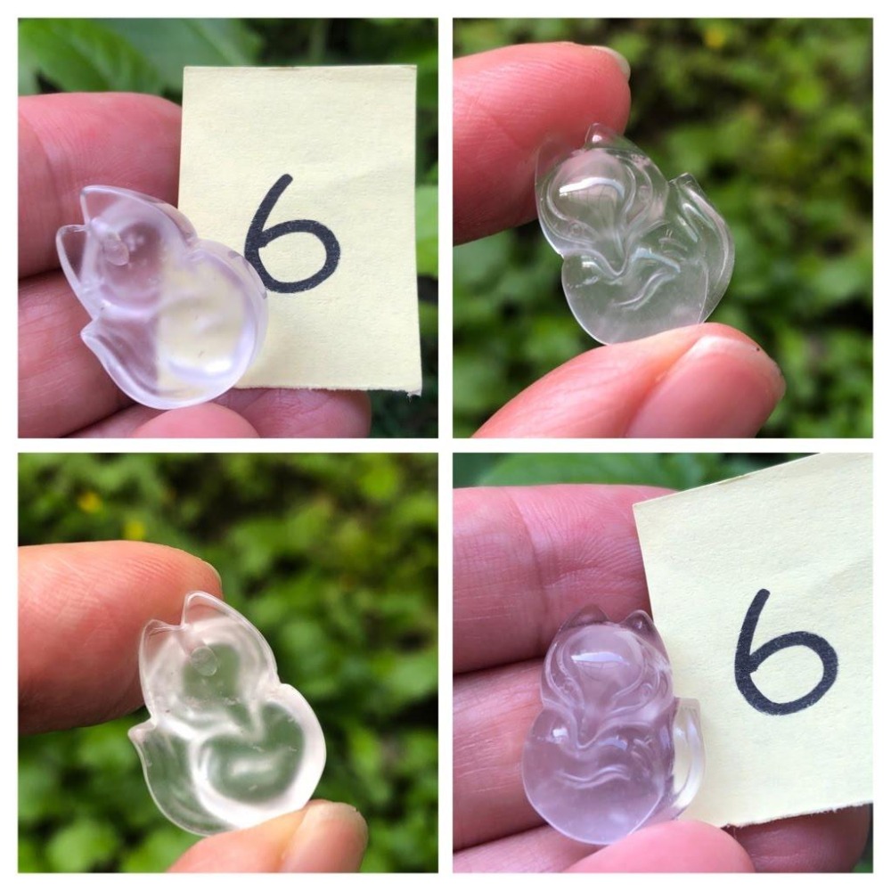 天然水沫玉鈉長石玉水沫子翡翠共生礦福袋狐狸吊墜飾品配件掛墜墬子玉石冰種玻璃種放光起螢光-細節圖8