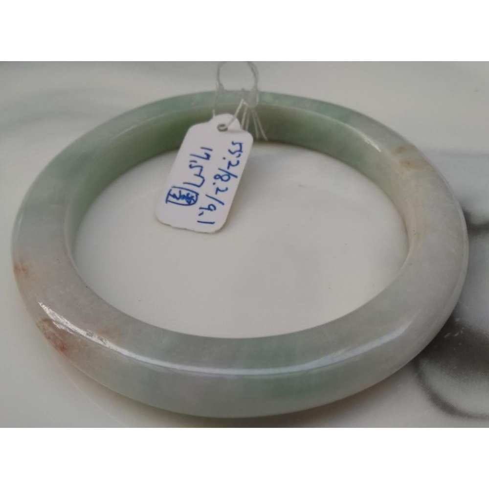 17.57圍天然翡翠a貨緬甸玉硬玉三彩冰糯種紅翡手鐲玉鐲鐲子手環福鐲平安鐲珠寶玉石首飾飾品-細節圖2