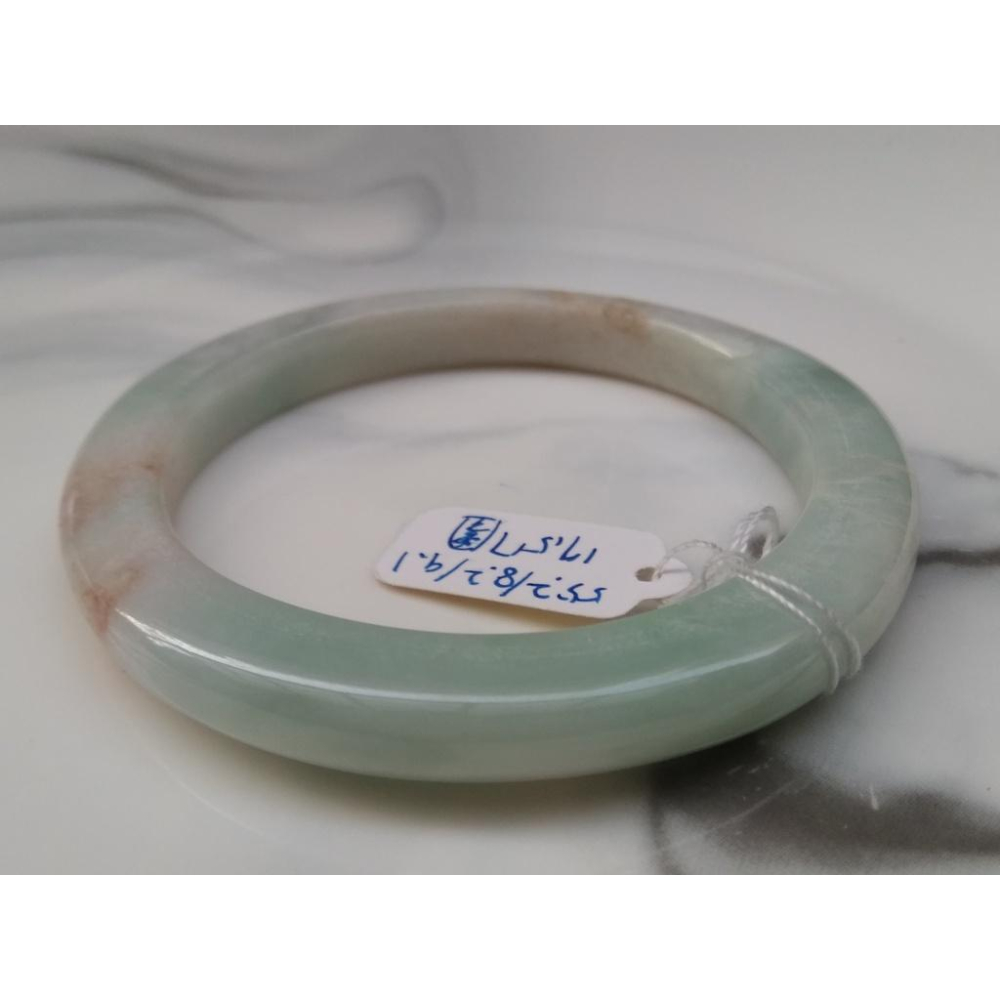 17.57圍天然翡翠a貨緬甸玉硬玉三彩冰糯種紅翡手鐲玉鐲鐲子手環福鐲平安鐲珠寶玉石首飾飾品-細節圖5