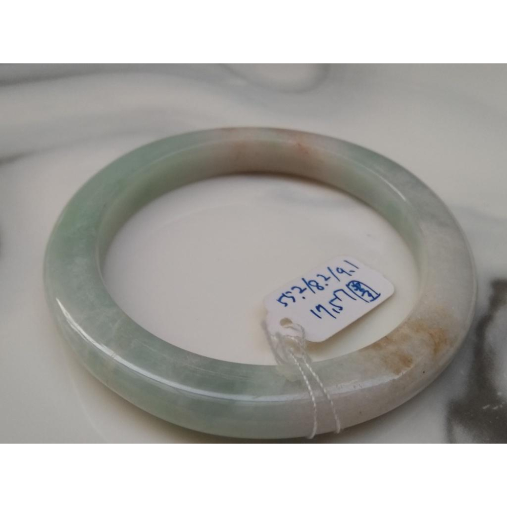 17.57圍天然翡翠a貨緬甸玉硬玉三彩冰糯種紅翡手鐲玉鐲鐲子手環福鐲平安鐲珠寶玉石首飾飾品-細節圖8