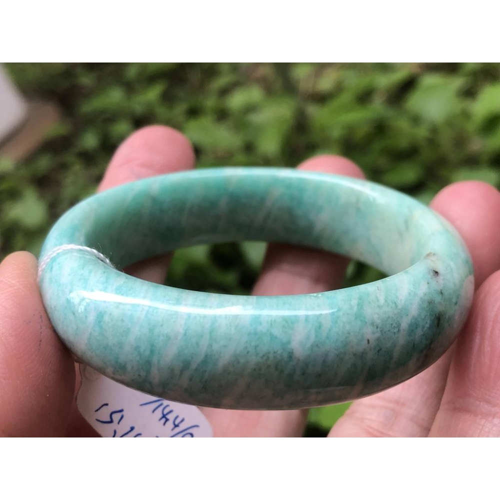 15.15圍天然莫桑比克天河石鐲子手鐲手環信心石亞馬遜石水晶珠寶寶石首飾飾品-細節圖2