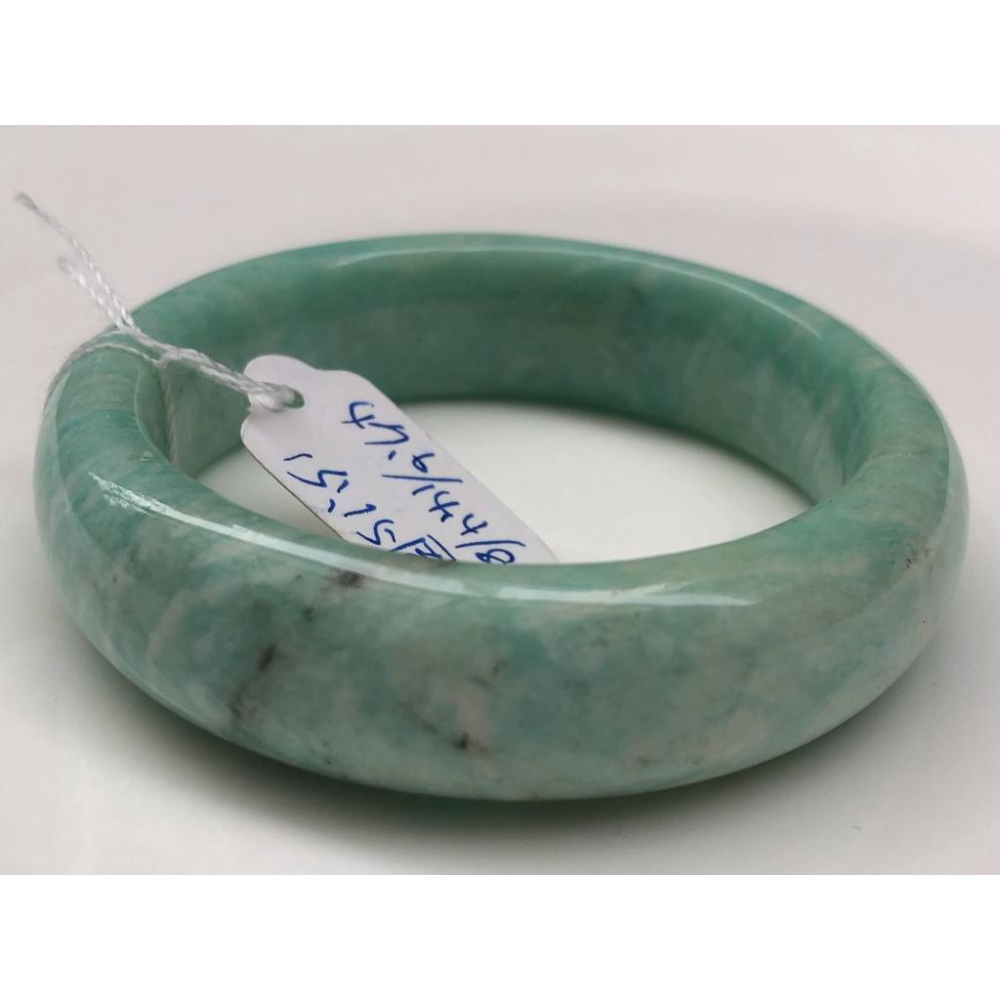 15.15圍天然莫桑比克天河石鐲子手鐲手環信心石亞馬遜石水晶珠寶寶石首飾飾品-細節圖4